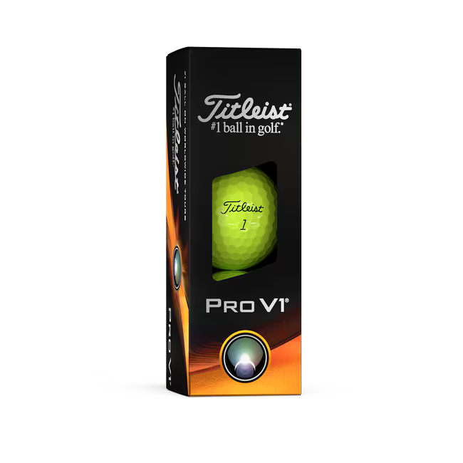 Titleist Pro V1 geel 3-sleeve