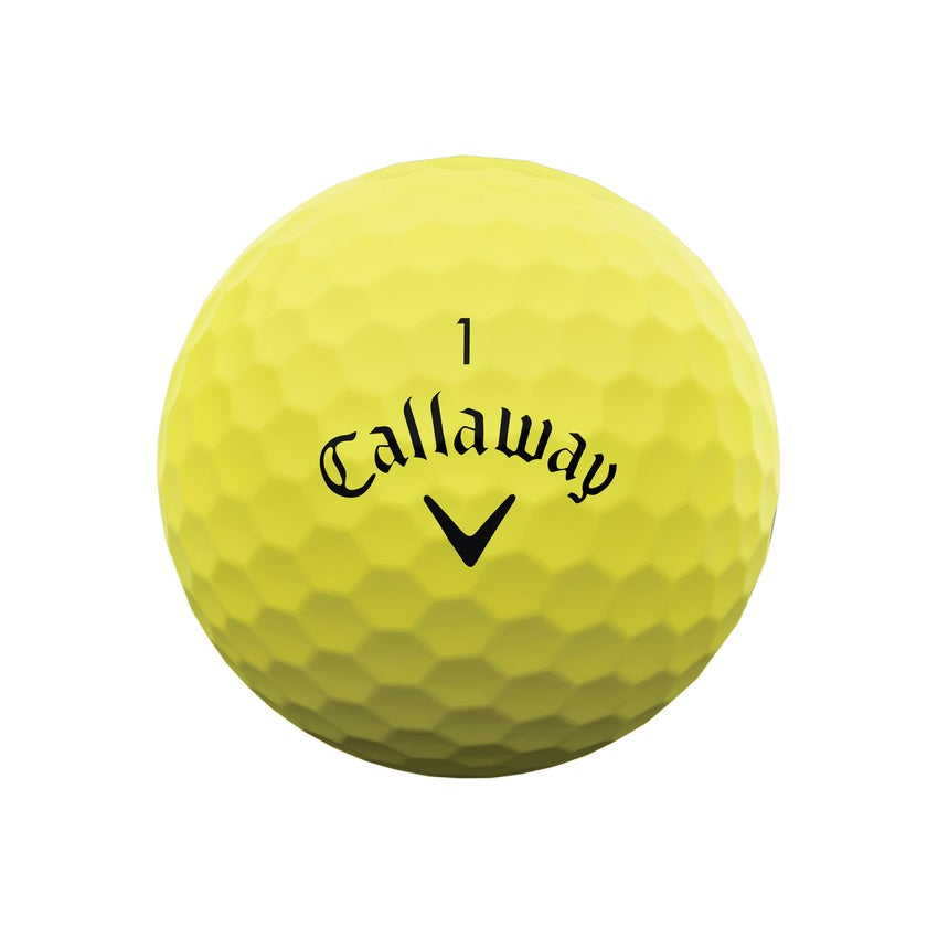 Callaway supersoft mat geel golfballen