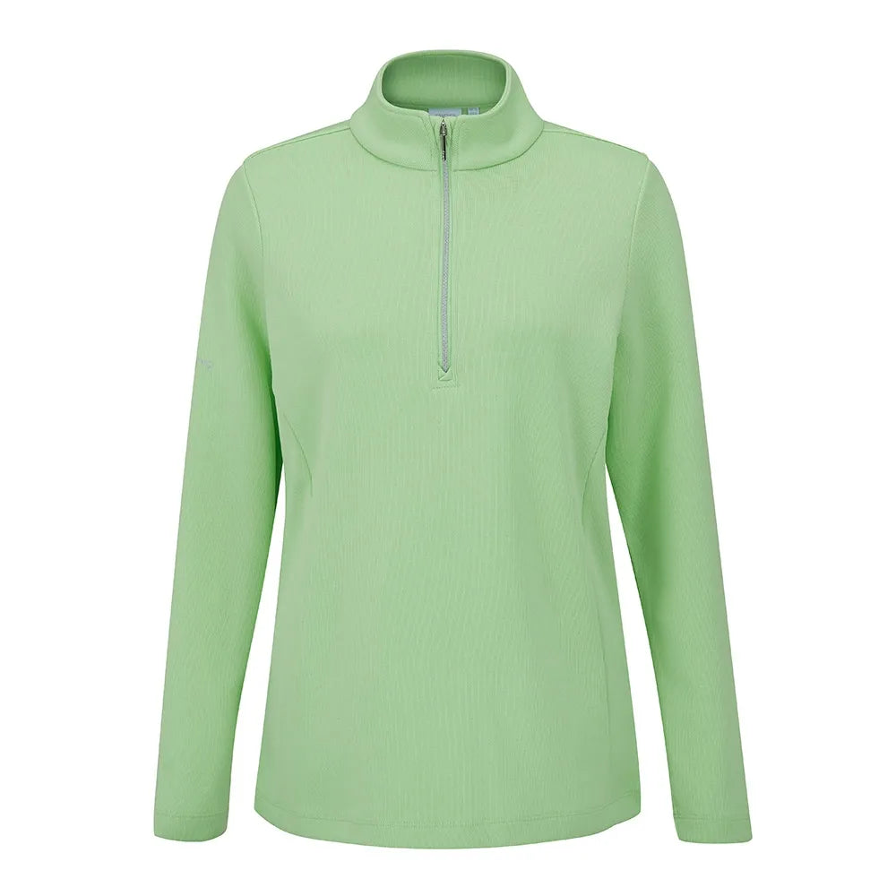 Ping Lyla Ladies Half Zip Ribbed Fleece Mid-Layer