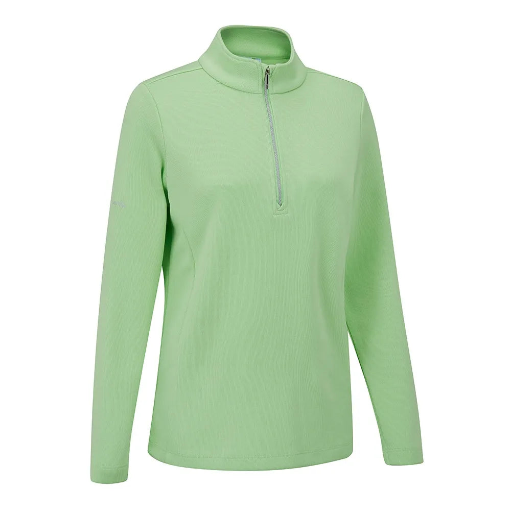 Ping Lyla Ladies Half Zip Ribbed Fleece Mid-Layer