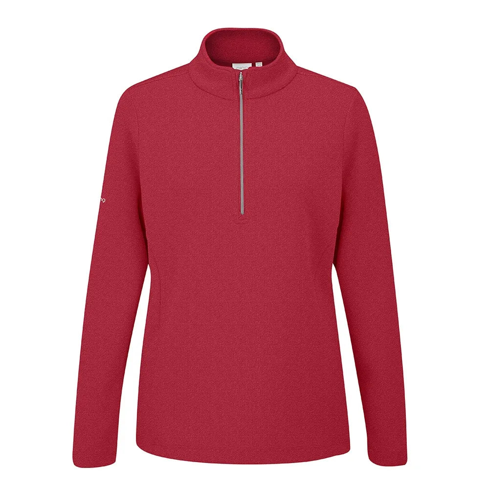 Ping Lyla Ladies Half Zip Ribbed Fleece Mid-Layer