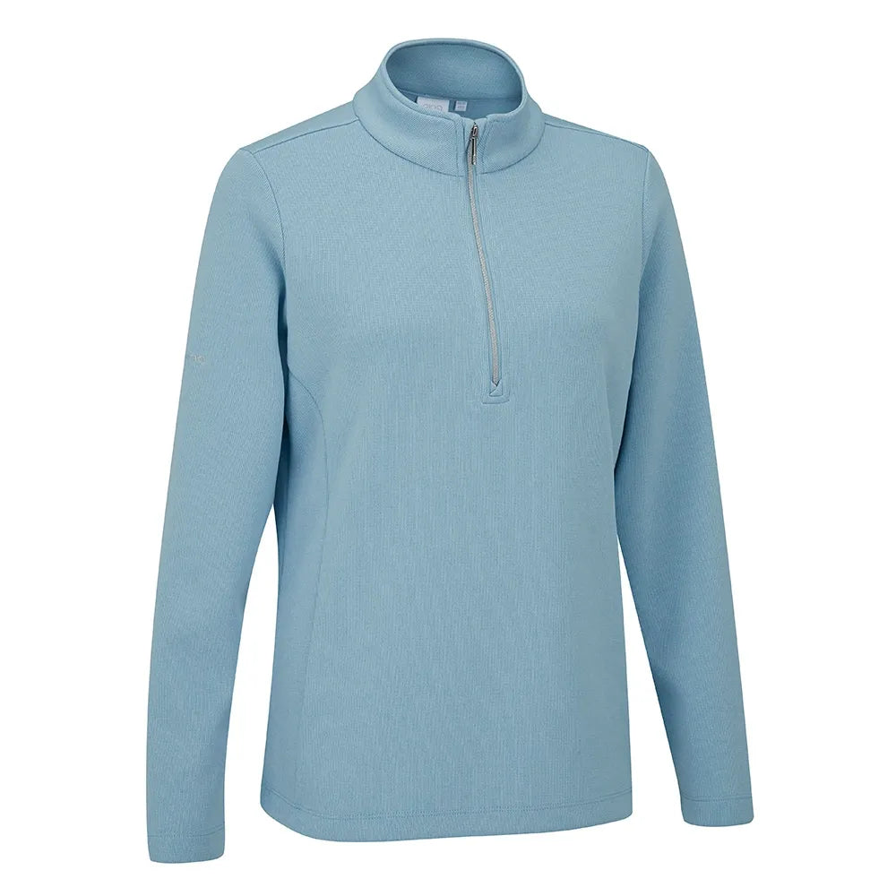 Ping Lyla Ladies Half Zip Ribbed Fleece Mid-Layer