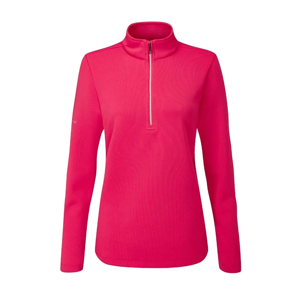 Ping Lyla Ladies Half Zip Ribbed Fleece Mid-Layer